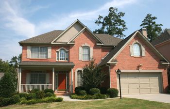 red-brick house