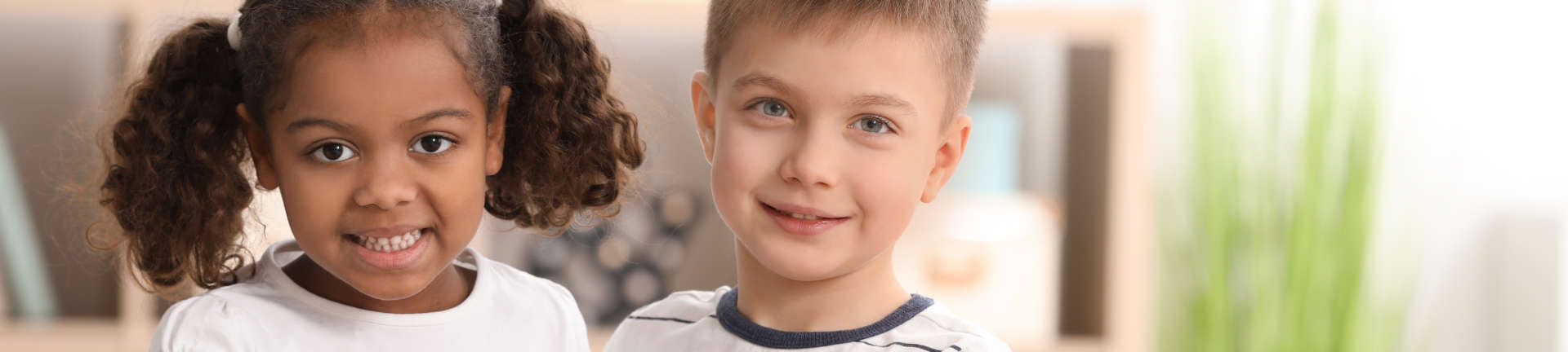 An Afro-American girl and her adoptive brother